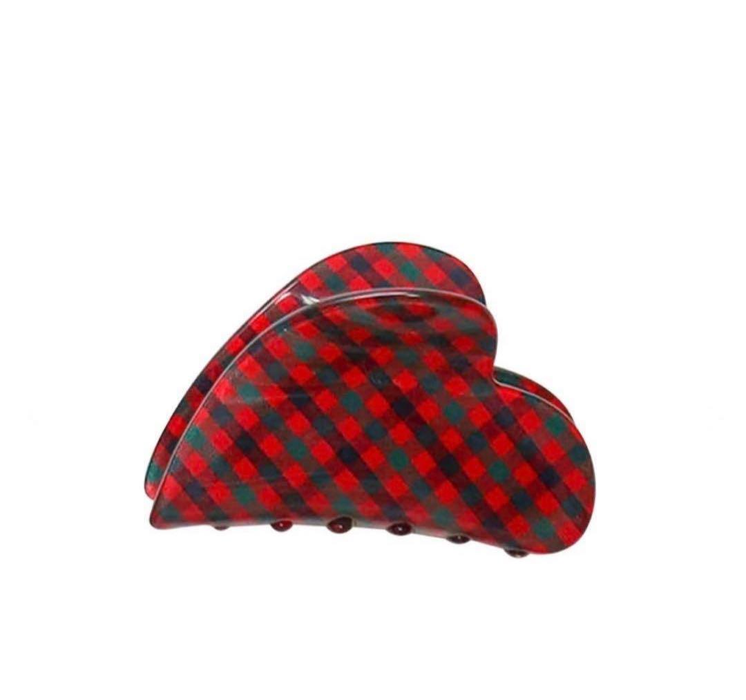 【お値下げ中！】ファミリア ヘアクリップ赤チェック