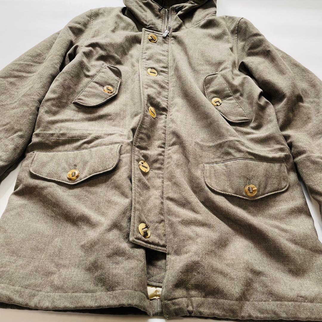 マーガレットハウエル MHL. フィッシュテール モッズコート フーディー L