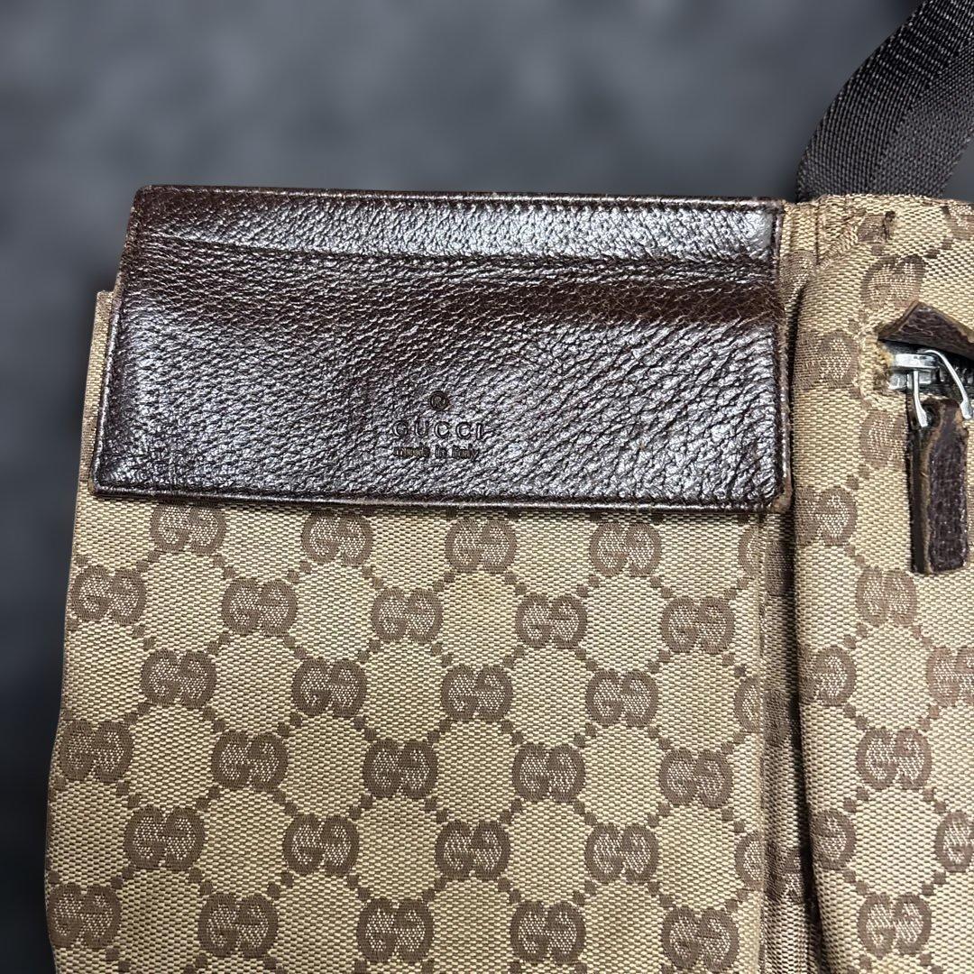 GUCCI グッチ ウエストポーチ ボディバッグ GGキャンバス