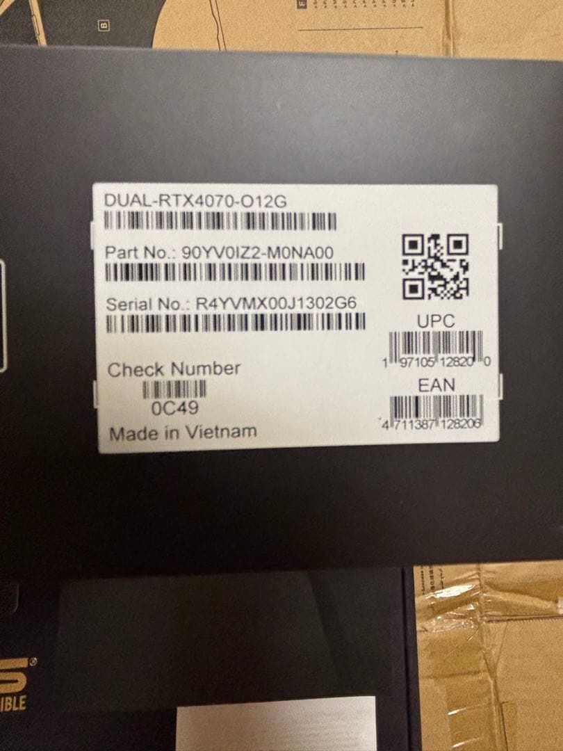 K2000さん専用 ASUS GeForce RTX 4070 OC 12GB