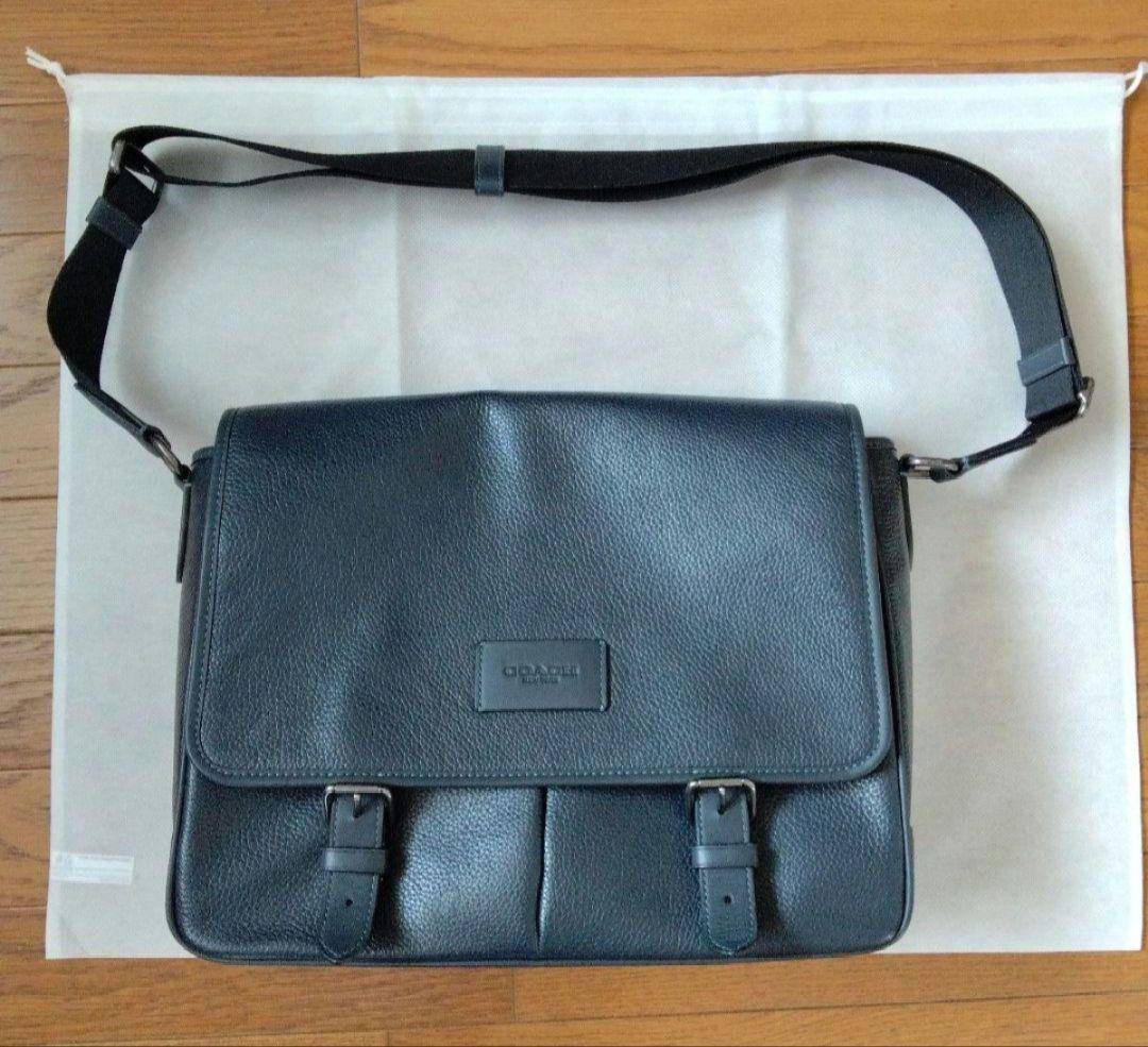 COACH ネイビー メッセンジャーバッグ　ショルダーバッグ