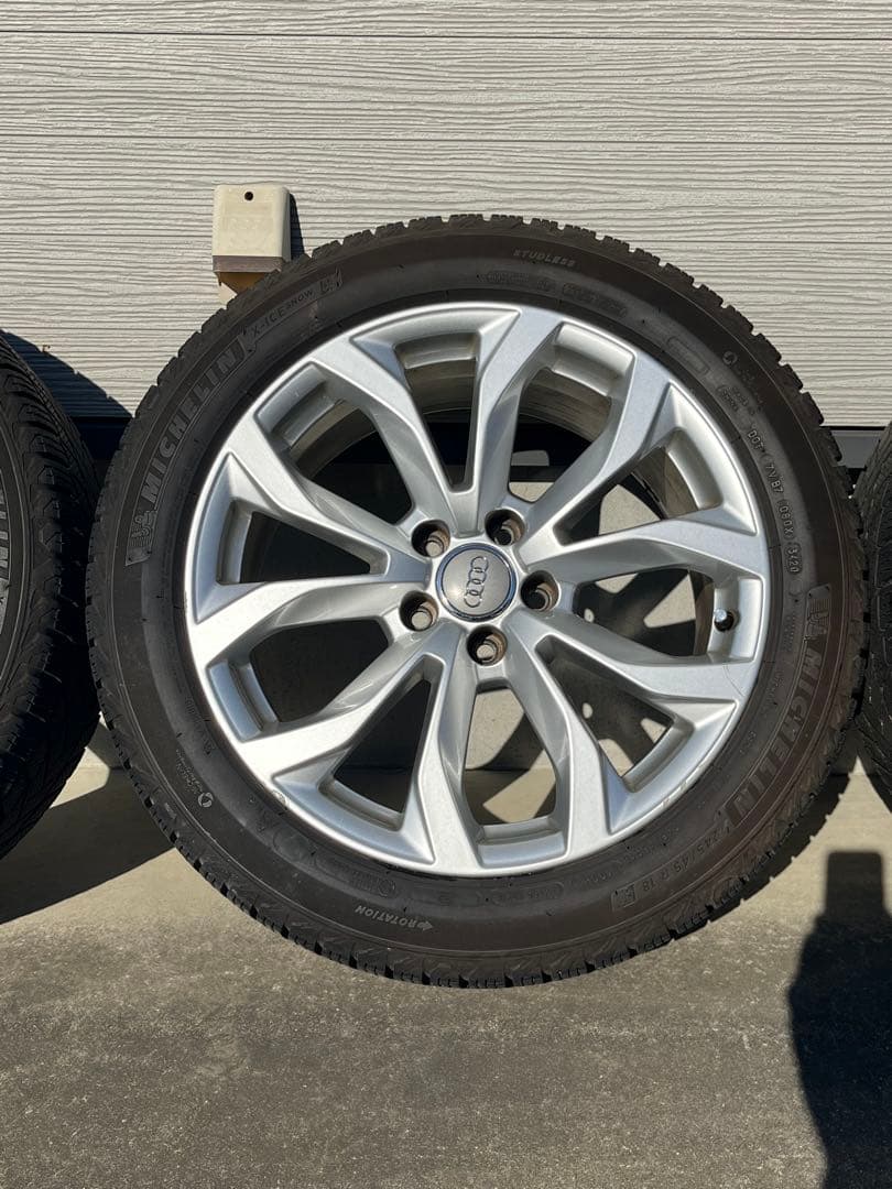Audi A6純正ミシュランスタッドレス245/45R18【引取限定】