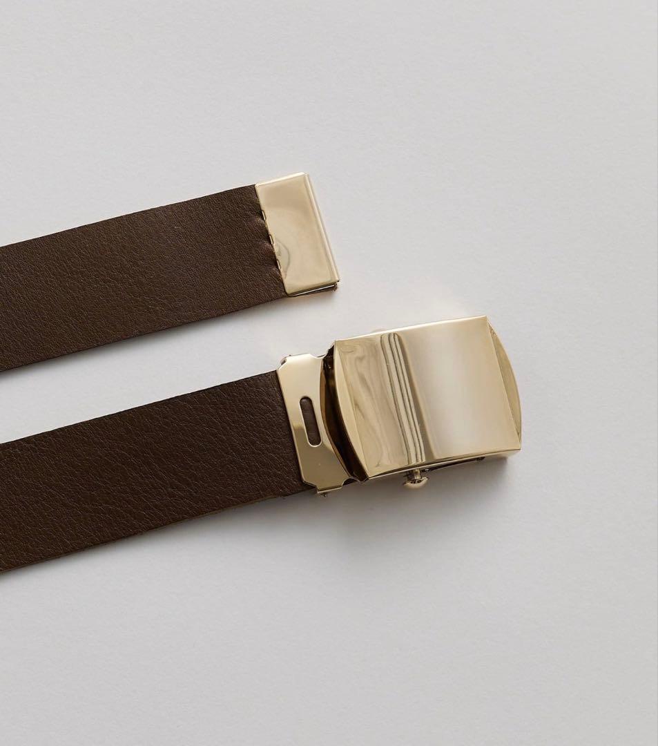 ウィムガゼット 【Hoaw.】 レザーガチャベルト/ ダークブラウン