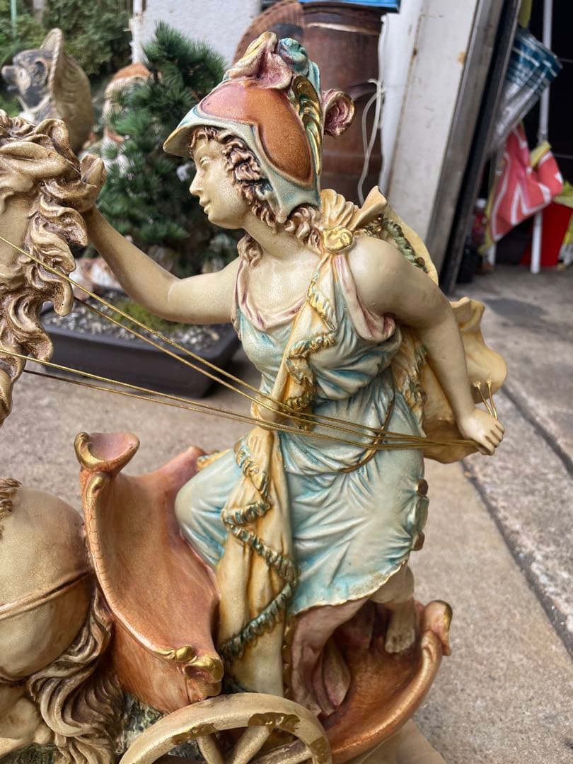 BEBE【ITALY】馬車ベンハー　ロココ調　西洋美術品　置物　オブジェ