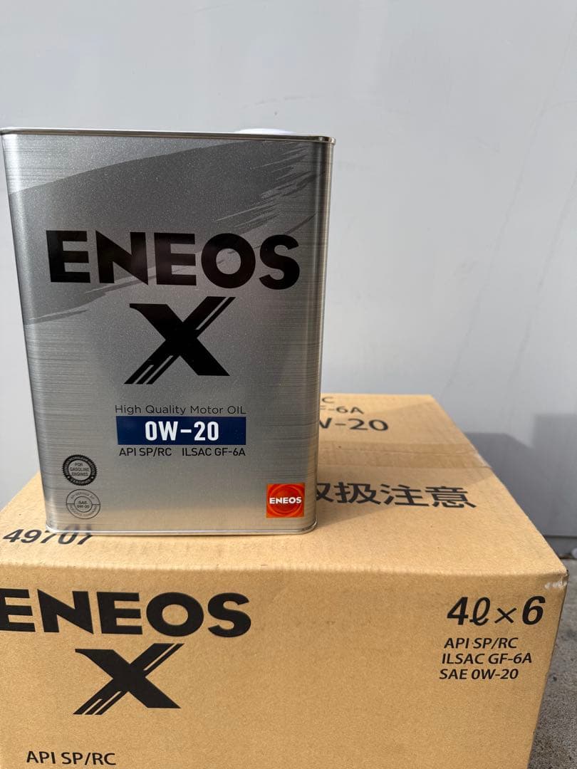 エネオス ENEOS X 0W-20 エンジンオイル 4L×6缶セット