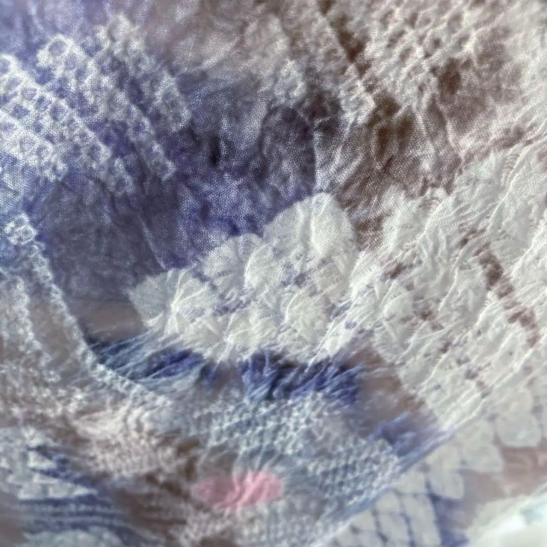 有松鳴海絞り・蜘蛛絞り　浴衣　手縫い　絞り浴衣　身丈156cm No.2-15