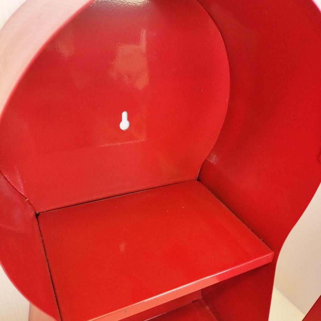 北欧IKEA PS 1995 鍵穴型 掛時計 置時計 収納有赤レッド