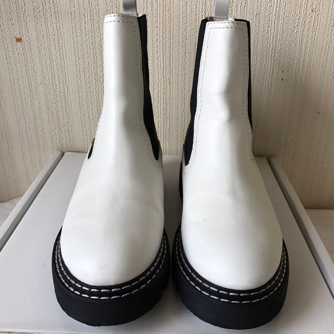 GALERIE VIE LOVO サイドゴアブーツ ホワイト 37