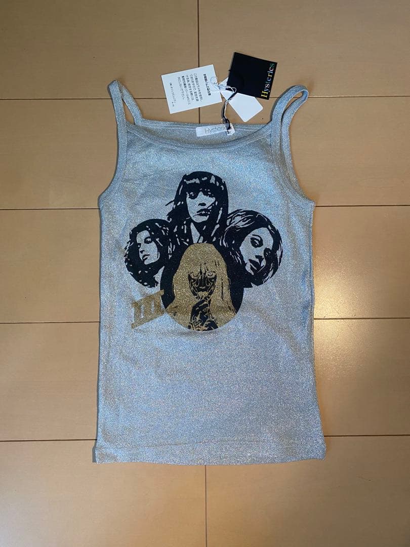 新品　初期　ヒステリックグラマー '90 ヒスガール　ラメ　キャミソール　Y2K