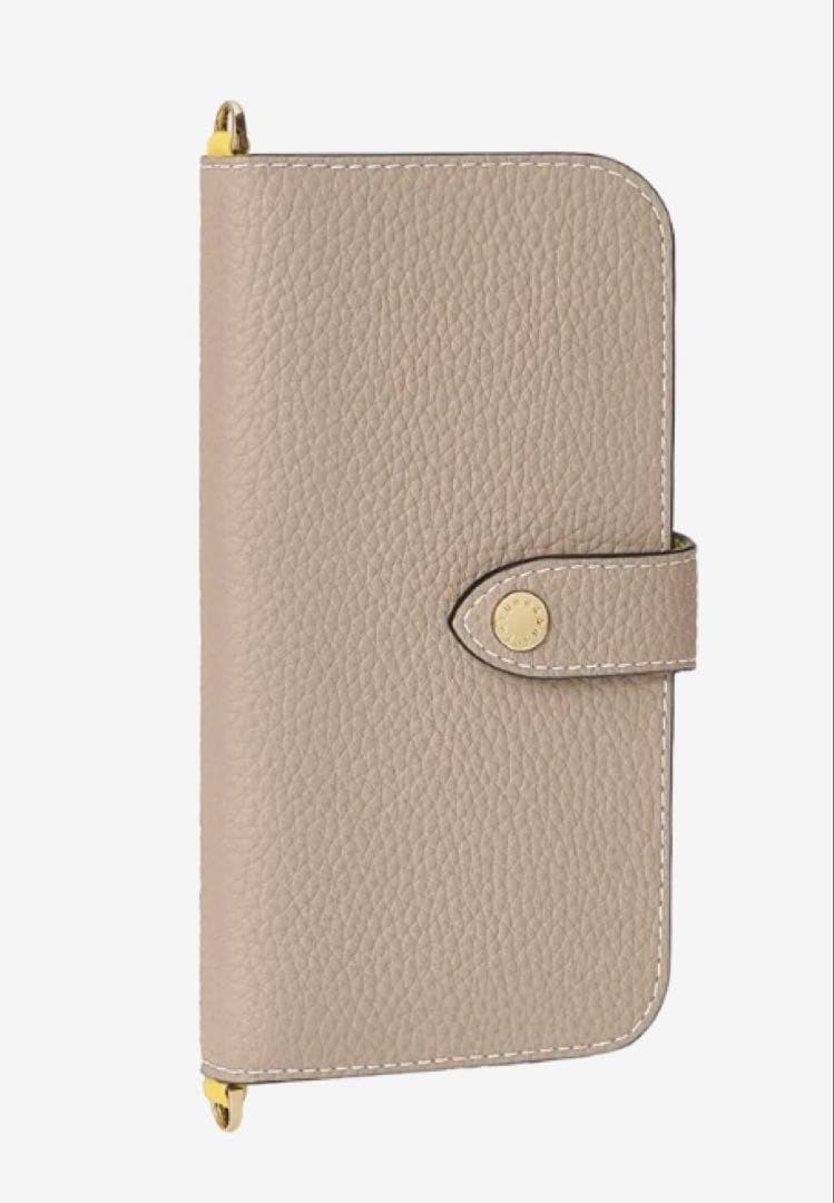 新品⭐︎ボナベンチュラiPhone14ベルテッド ダイアリーケースシュリンクレザー