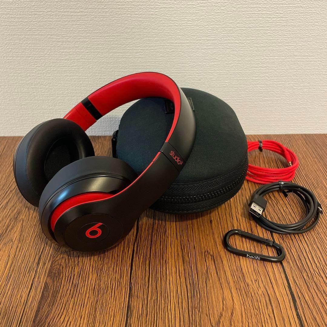 動作良好⭐️ BEATS STUDIO3 WIRELESS ブラックレッド