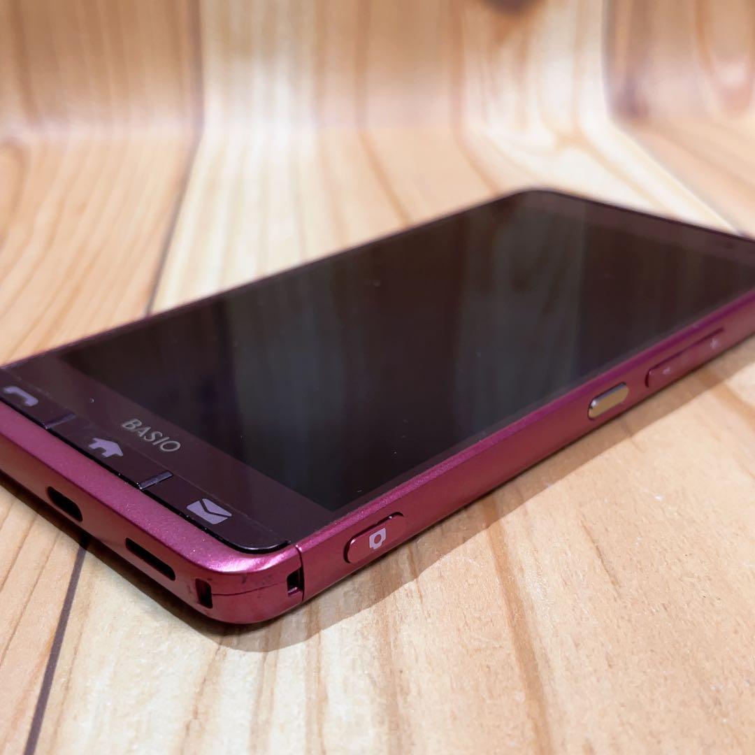 SIMフリー 本体 BASIO 3 KYV43 32 GB 173G4 レッド