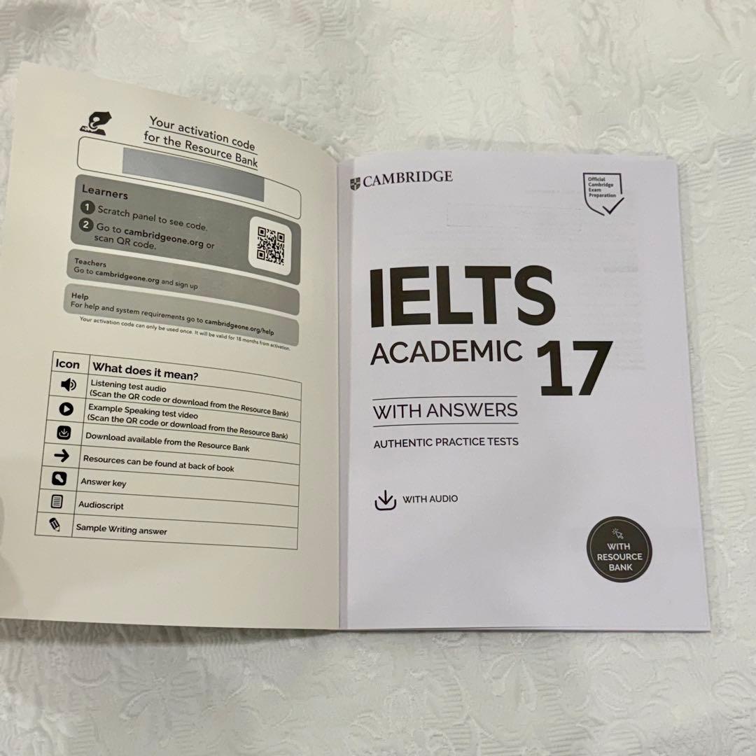 【新品未使用】IELTS公式問題集 17&18&19&20 セット