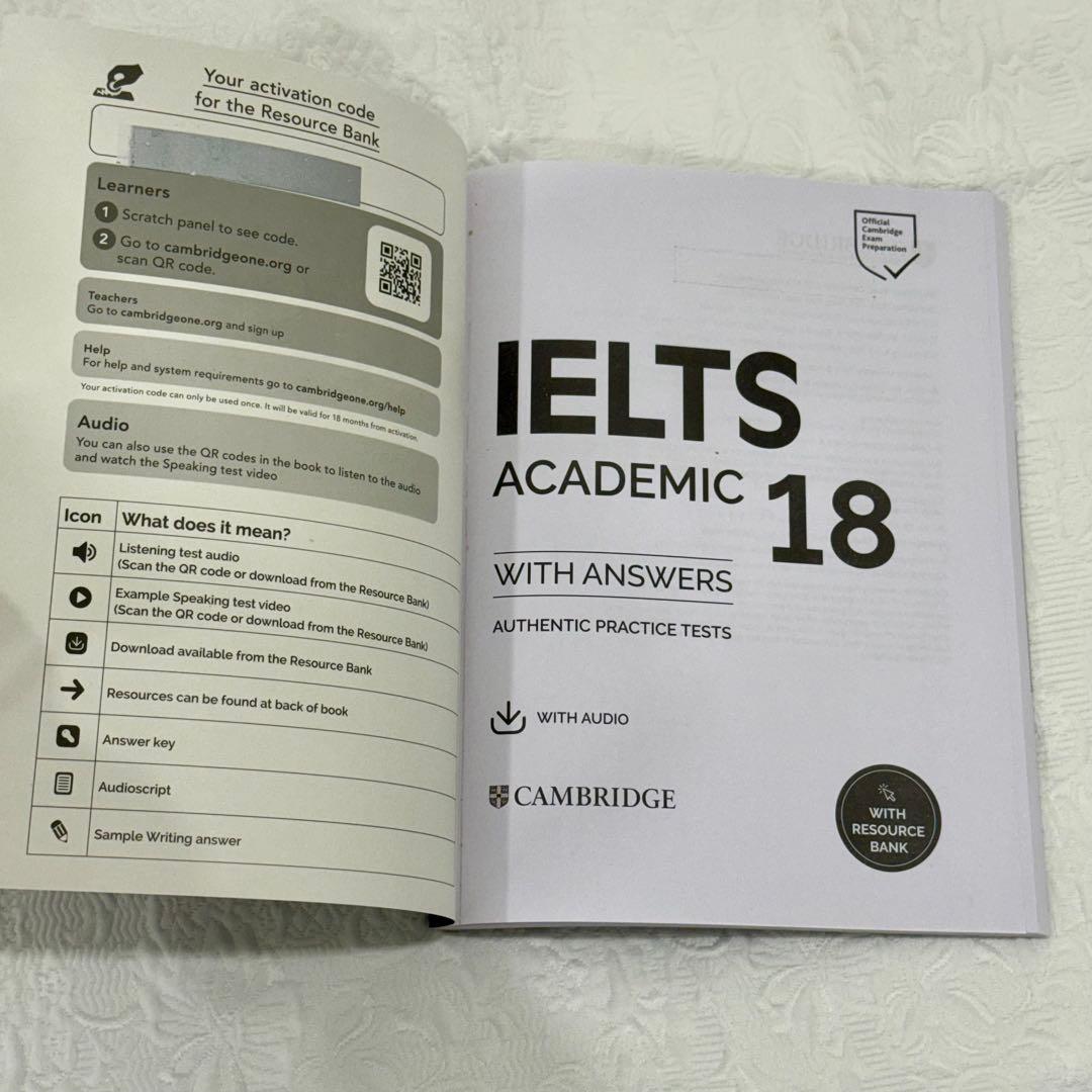 【新品未使用】IELTS公式問題集 17&18&19&20 セット
