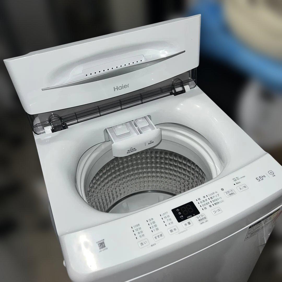 ⭐︎別荘外し/Haier/冷蔵庫/洗濯機/ホワイト2点セット/ほぼ新品
