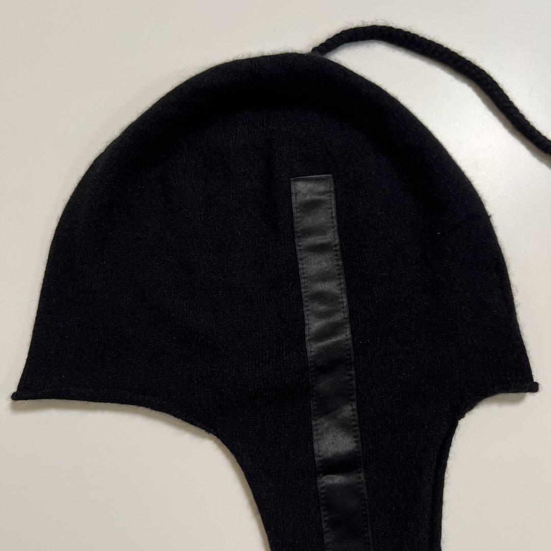 NUMBER NINE ニット帽 イヤーフラップ ブラック カシミヤ100%