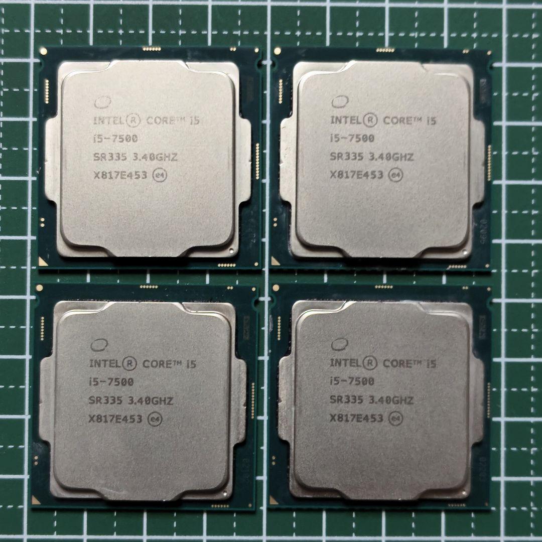 Intel Core i5 7500 3.4GHz 中古 4個