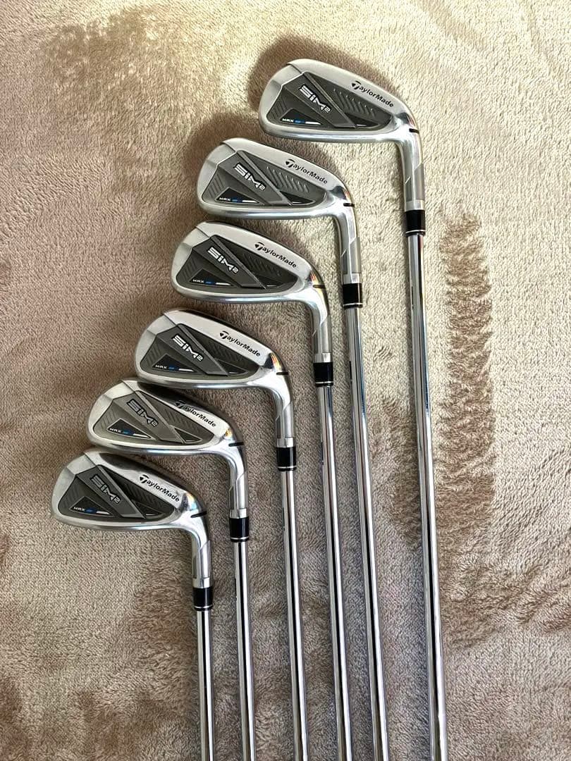 SIM2 MAX アイアンセット 6本セット スチールシャフト　フレックスS