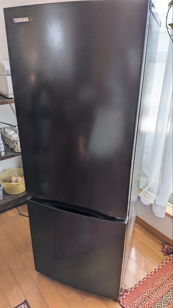2023年製 TOSHIBA 170L 2ドア冷蔵庫 GR-U17BS ブラック