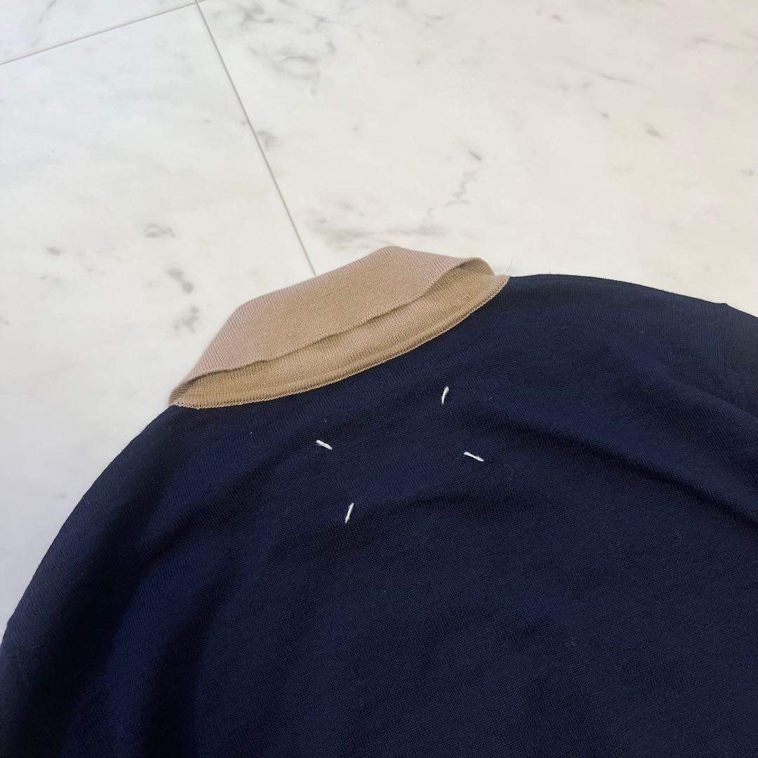 Maison Margiela ドッキングデザインポロニット ステッチ Sサイズ