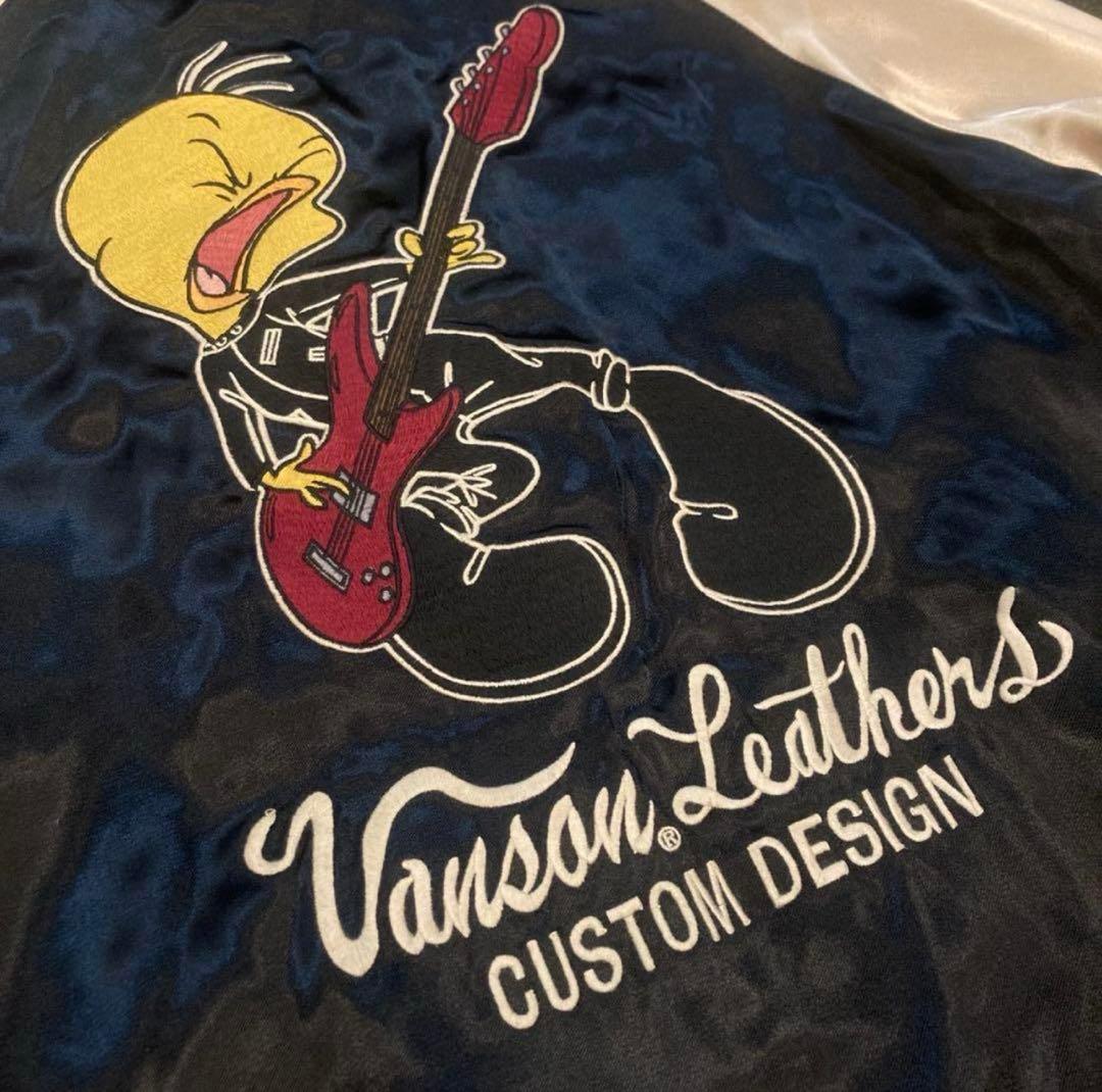 VANON×LOONEY TUNES リバーシブブル 総刺繍 スカジャン L