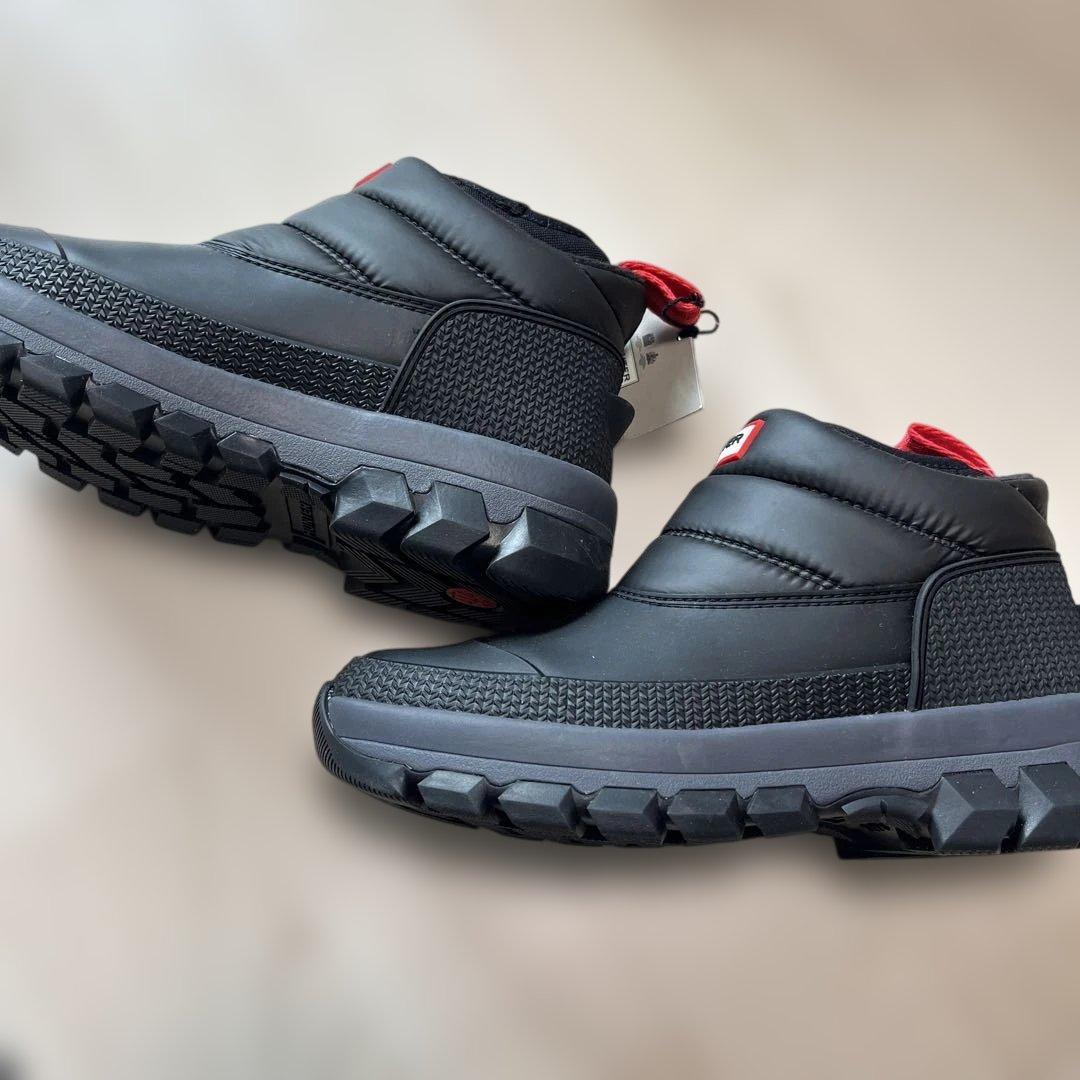 HUNTER ブラック スリップオンブーツ 新品タグ付き23センチ