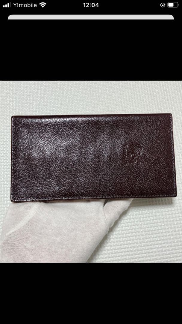 未使用　IL BISONTE イルビゾンテ　レザー長財布 チョコ　濃茶