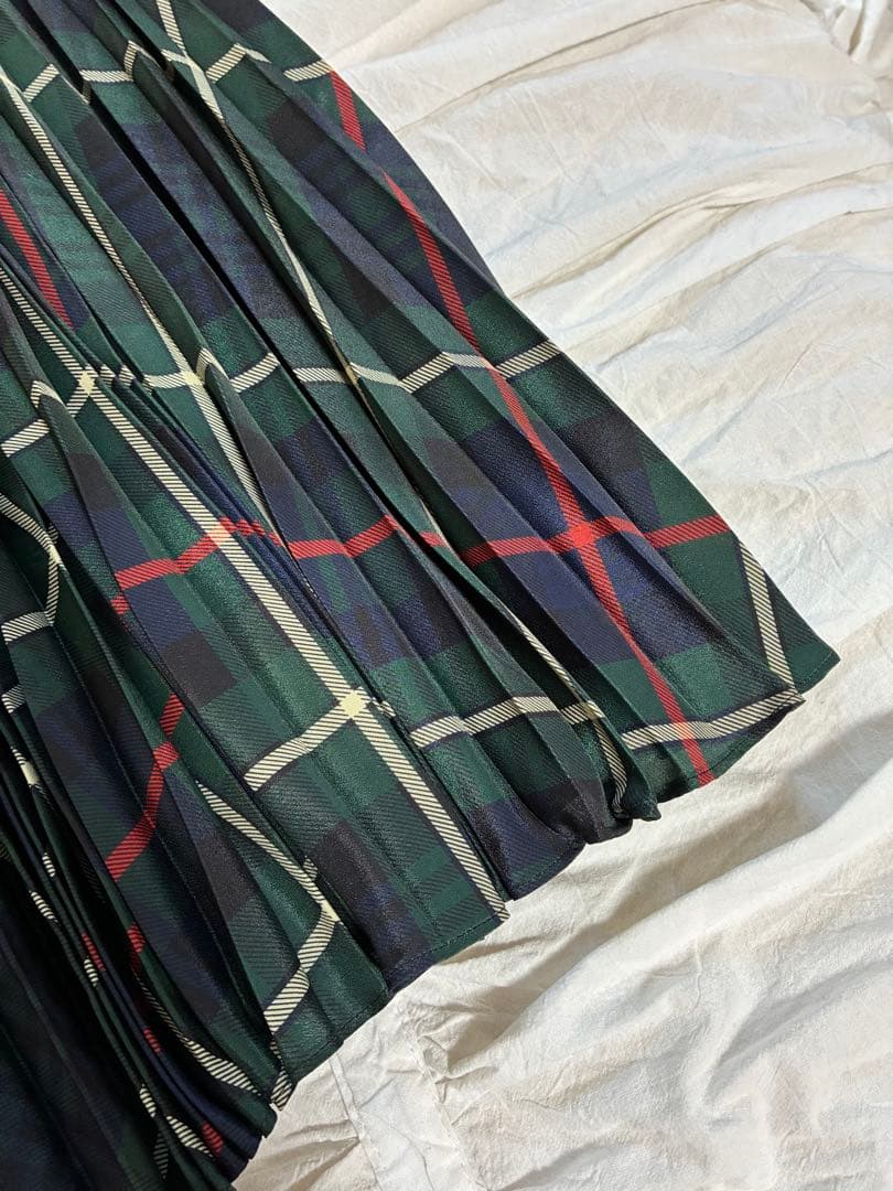 【Polo Ralph Lauren】 タータンチェックプリーツスカート