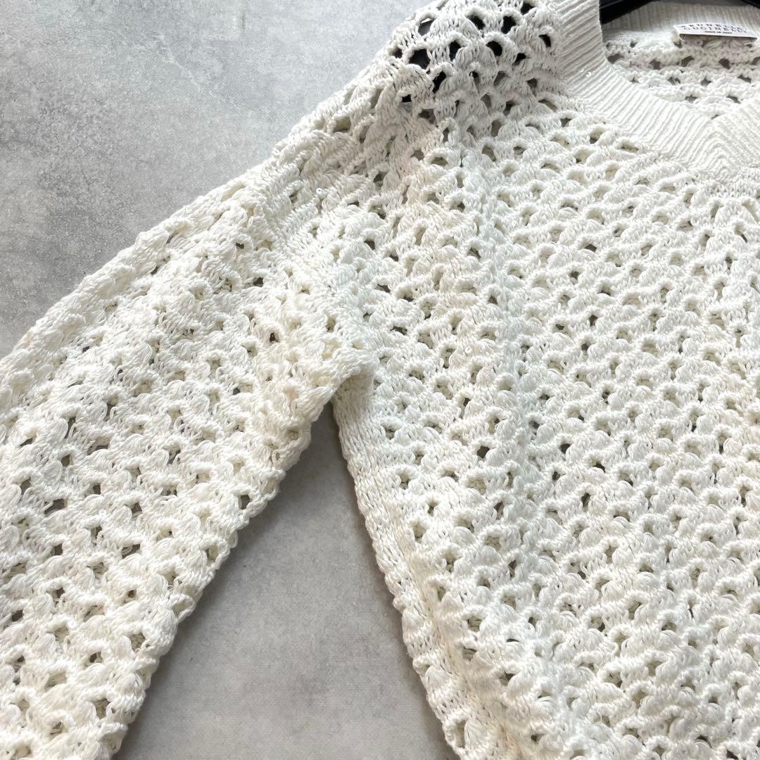 高級感✨ブルネロクチネリ ニット セーター スパンコール シルク ホワイト 美品