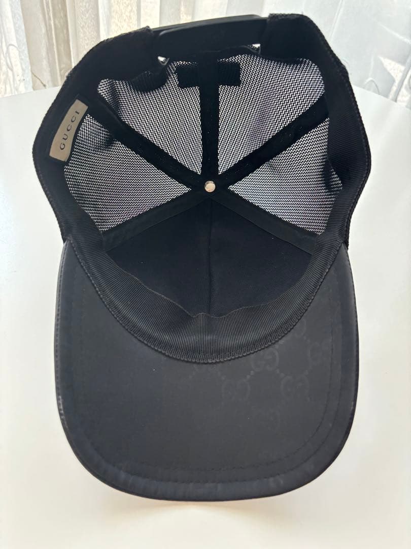 ☆美品☆ グッチ　GG柄　ナイロン　メッシュ　キャップ　帽子　ユニセックス