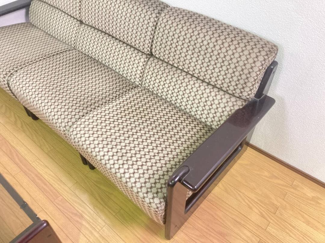 高級 応接セット 大型 3人掛けソファ1人掛け 4点セット オフィス 会議 イス