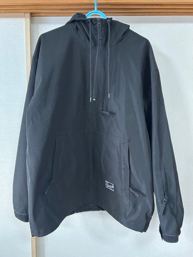 VESP ベスプ　ブラック プルオーバー スノーボードウェア