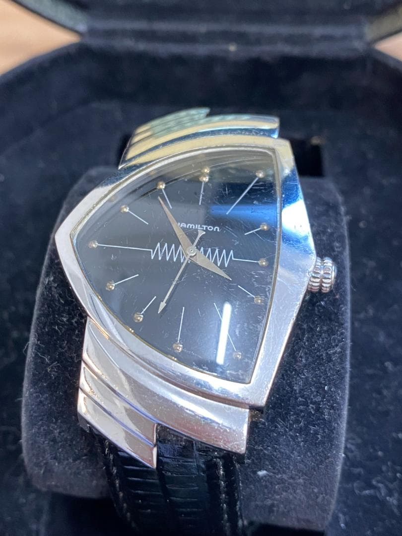 稼働品 HAMILTON ベンチュラ 6337 メンズ 腕時計 付属品あり