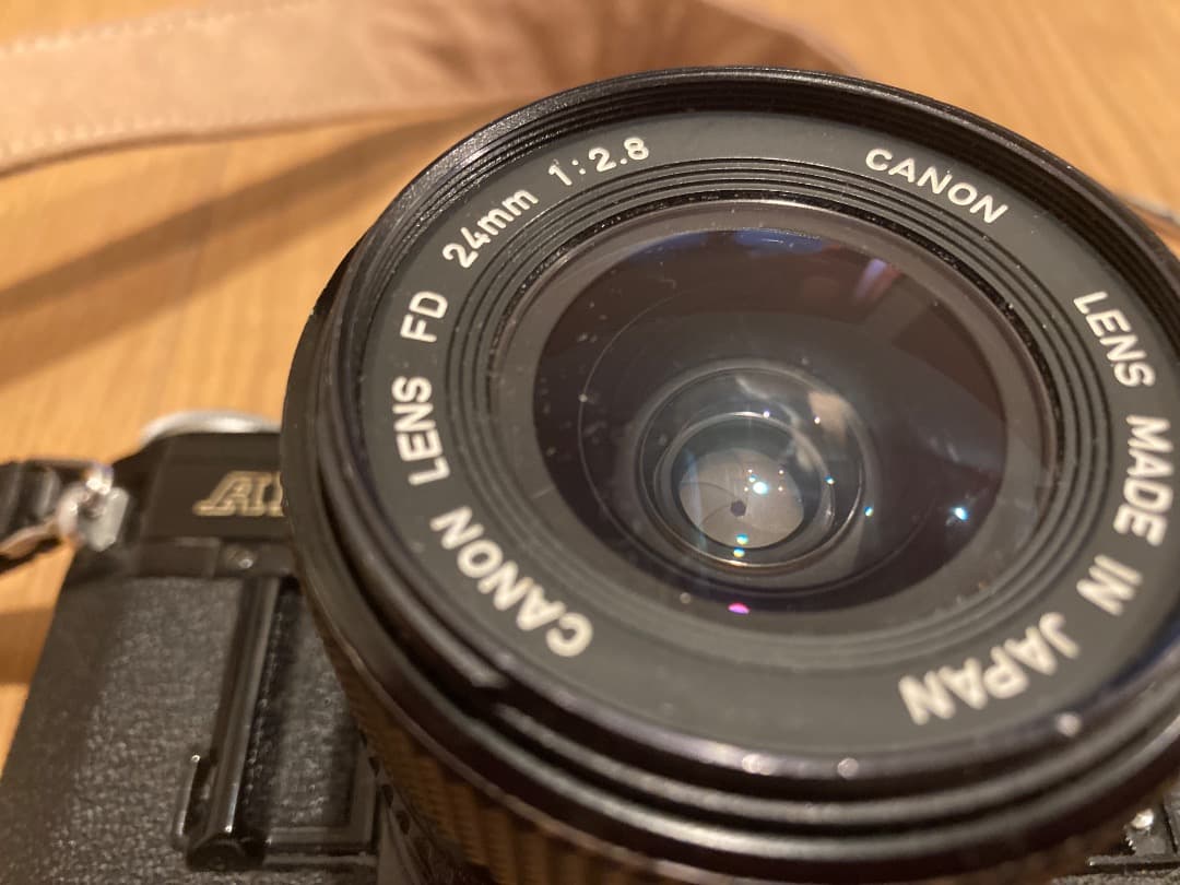 Canon AE-1 フィルム一眼レフカメラ+レンズ 50mm+レンズ 24mm