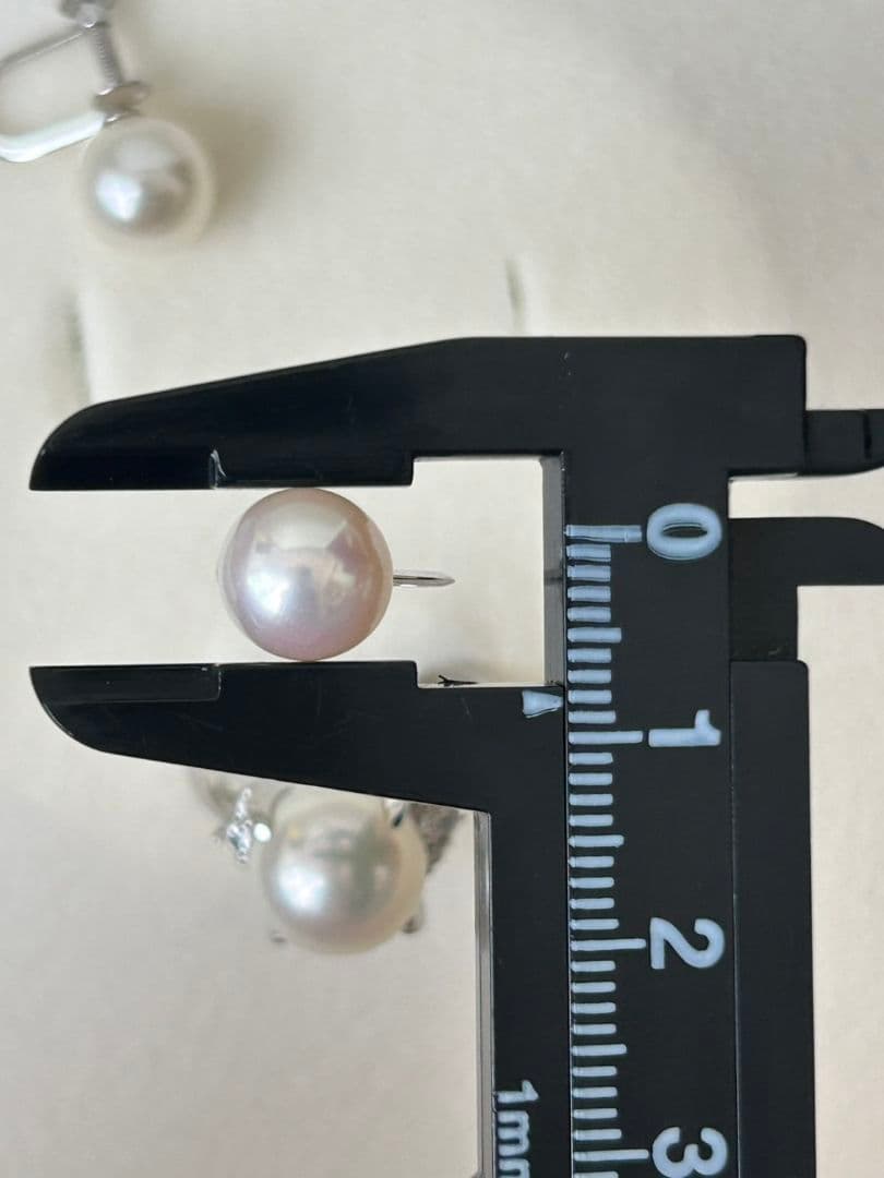 真珠　ネックレス　イヤリング　指輪　pt900 k14wg シルバーダイヤモンド