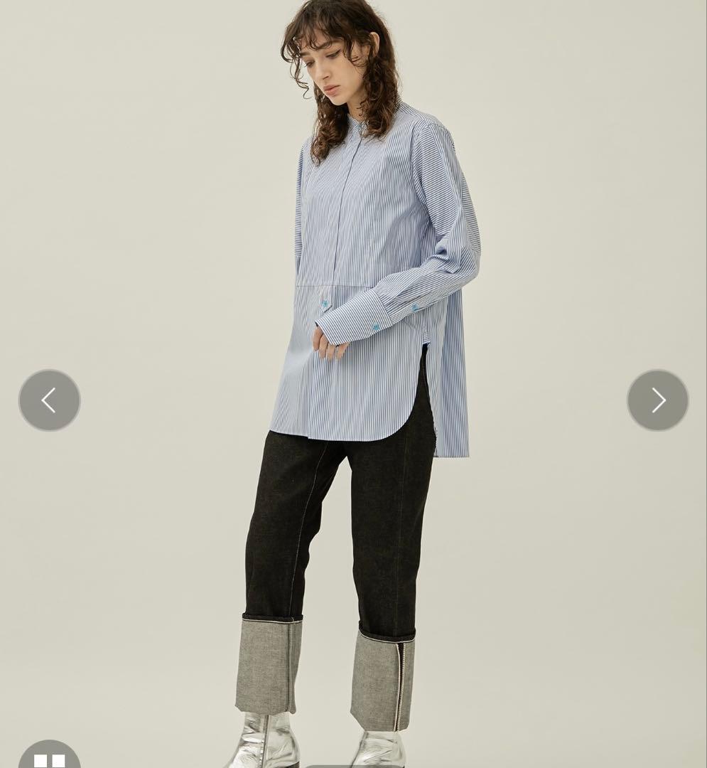 beautiful people ストライプタキシードシャツ