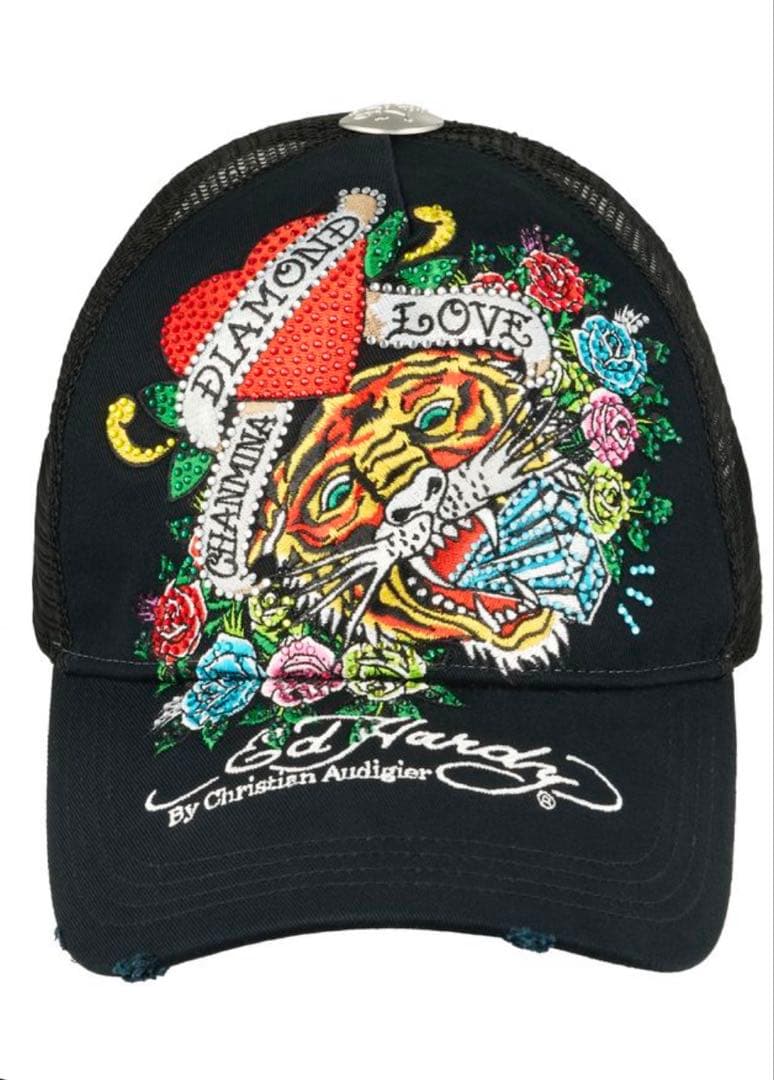 CHANMINA × EdHardy コラボ 限定キャップ（刺繍)