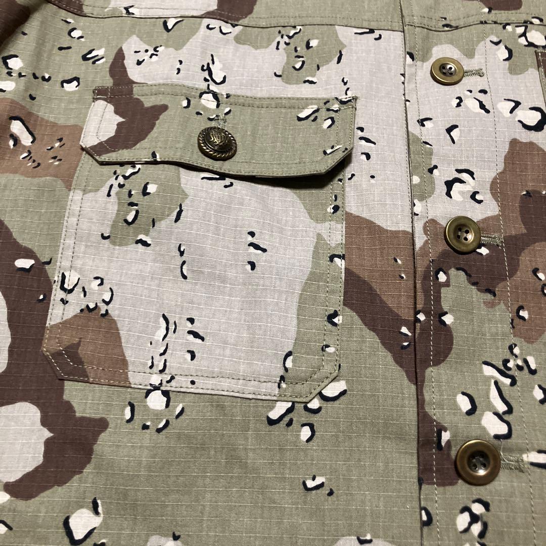 新品ニコアンド[人気スタッフプロデュース企画]ワッペンシャツジャケット