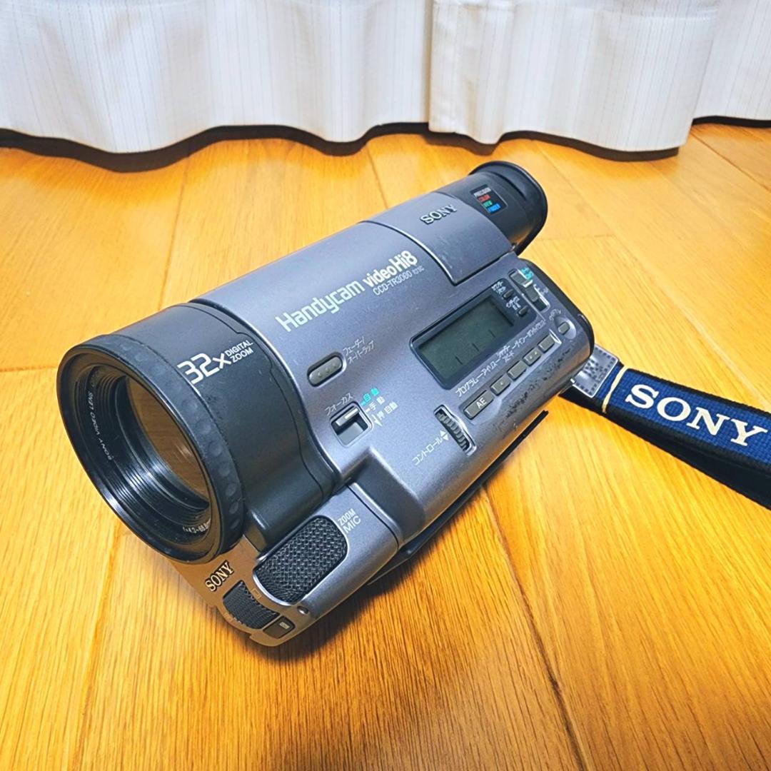 【動作確認済】SONY 高画質 Hi8 ビデオカメラ CCD-TR3000 一式