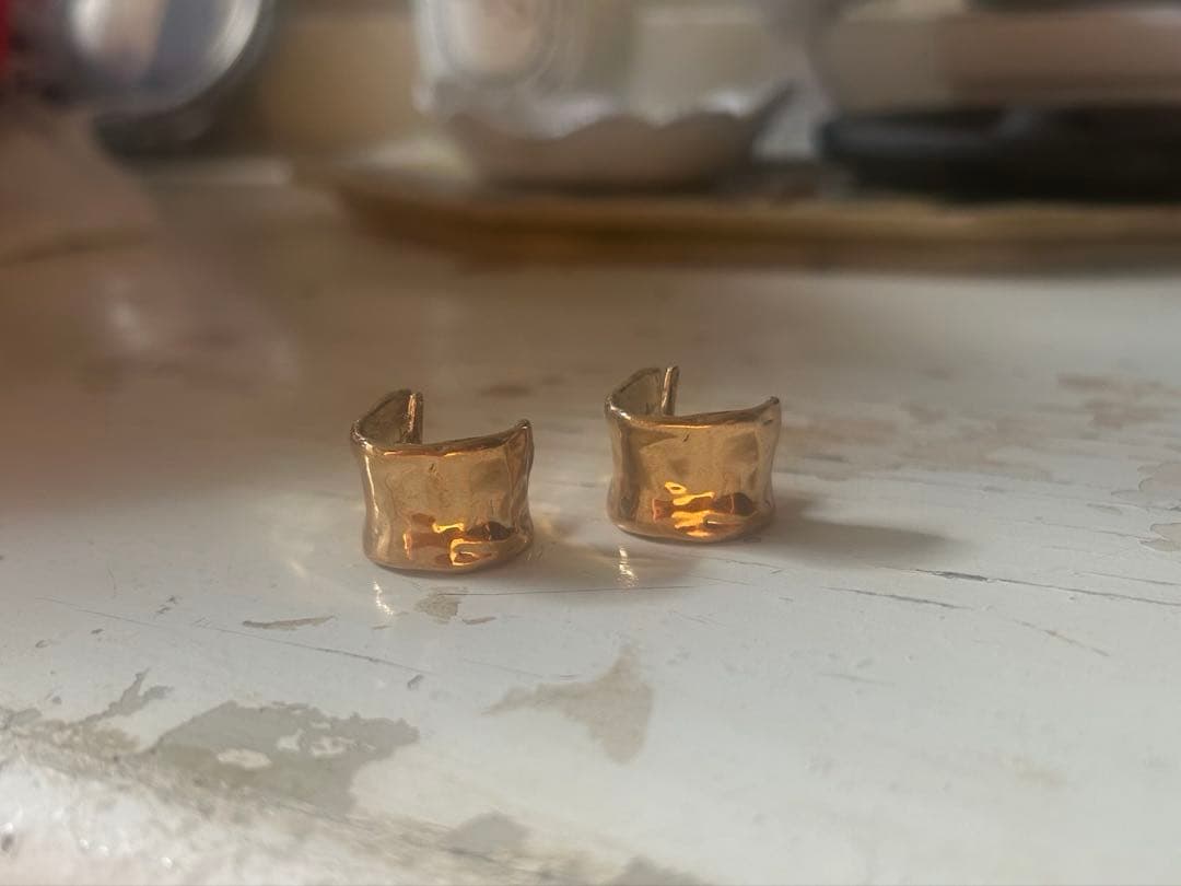 pluie プリュイ　パスドス ヘアピアス　ゴールド