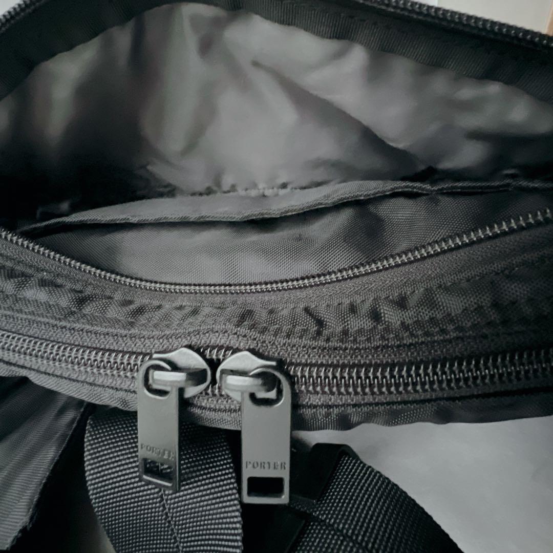 美品✨ポーターフラッシュ ウエスト ボディバッグ 689-05942 ブラック