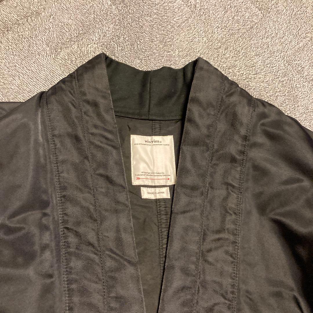 visvim ヴィスビム　ビズビム　ノーカラーコート　サイズ2 羽織　ブラック