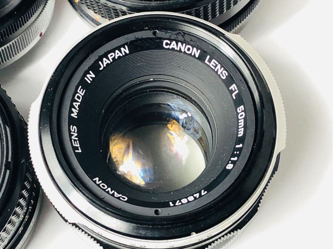 Canon 単焦点レンズ 4本 まとめて カメラレンズ 動作未確認 ジャンク