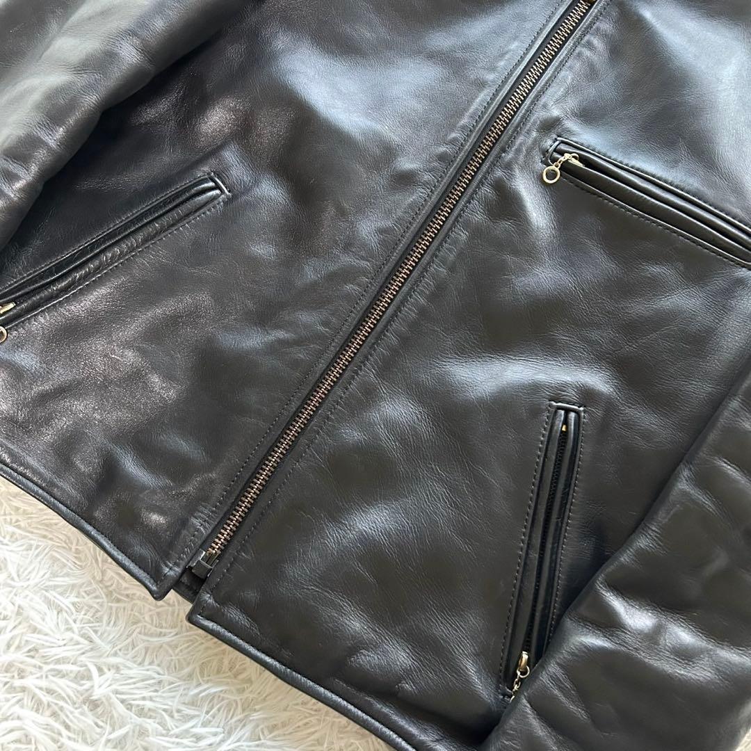 希少Lサイズ！VANSON バンソン　シングル　ライダースジャケット　L