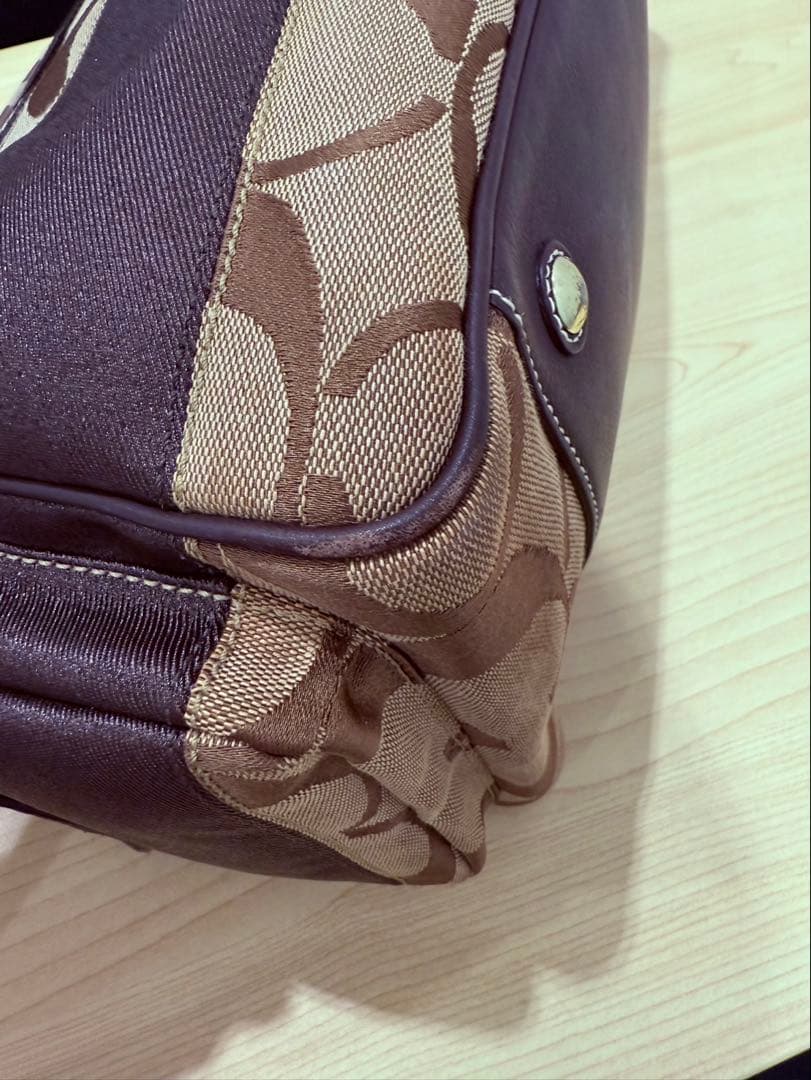 コーチ COACH ボストンバッグ　シグネチャー　キャンバス　レザー　2way