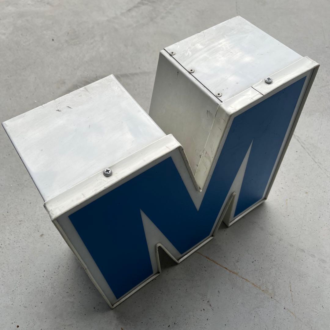 M 看板 アルファベット レターサイン 文字 アメリカ ビンテージ アンティーク