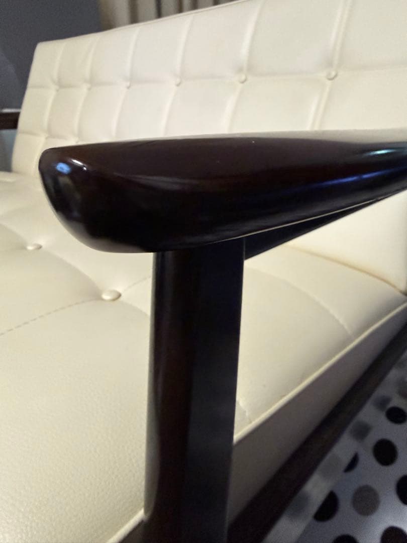 カリモク60Kチェア　2シーターソファ　スタンダード アイボリー