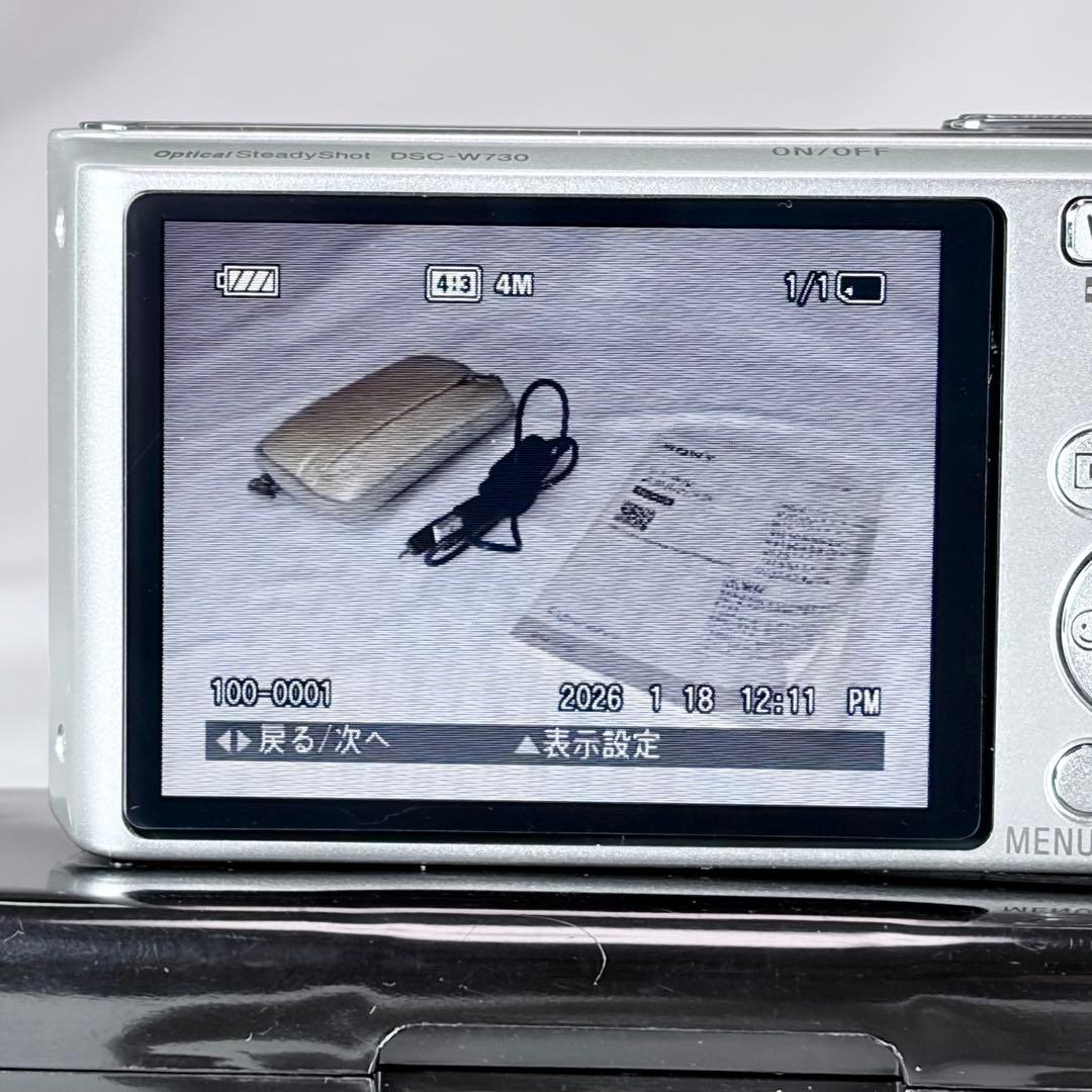 【良品】SONY Cyber-shot DSC-W730 シルバー 動作確認済