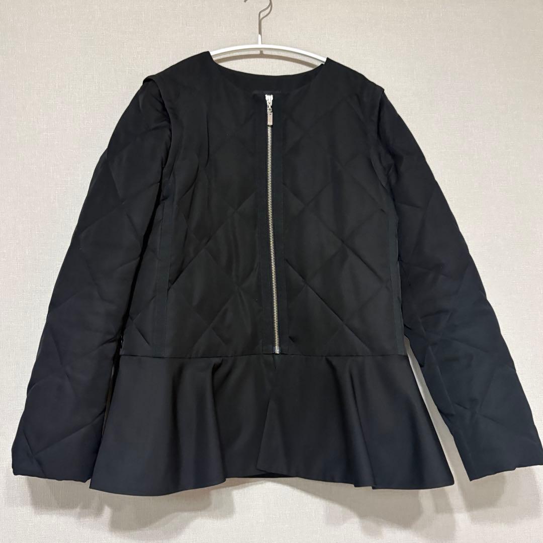 エムプルミエ キルティングぺプラムダウン黒36(クリーニング済)