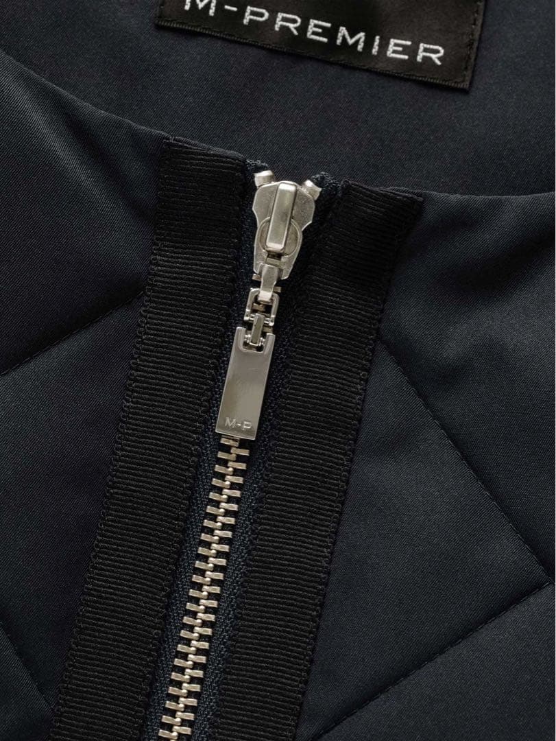 エムプルミエ キルティングぺプラムダウン黒36(クリーニング済)